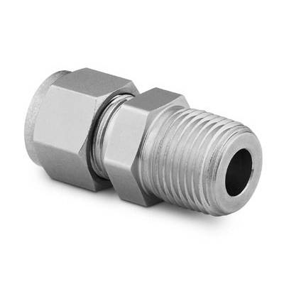Adapter 3//8 Tube OD x 3//8 NPT Male Parker CPI 6-6 FBZ-SS 316 Stainless Steel Compression Tube Fitting